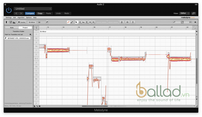 Sửa phô Melodyne