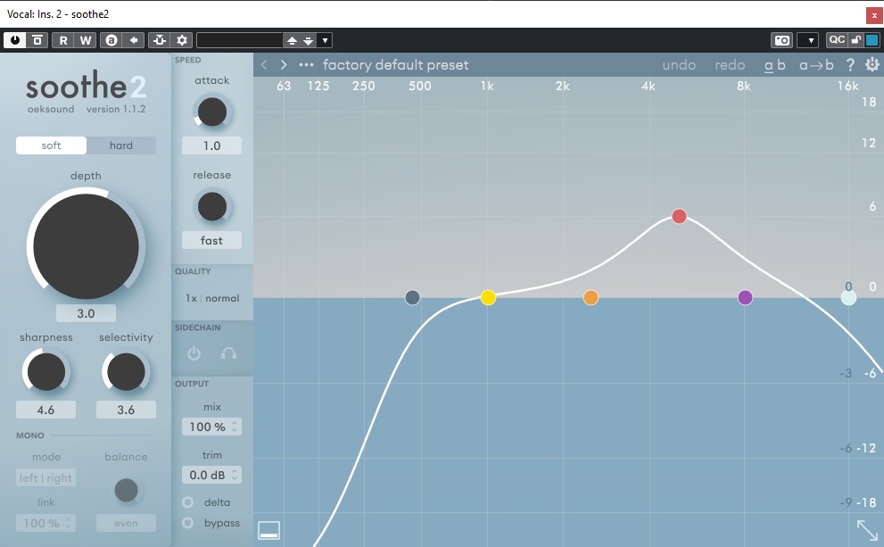 Tải Oeksound Soothe2 - Plugin cắt tự động các tần số xấu plugin Soothe2
