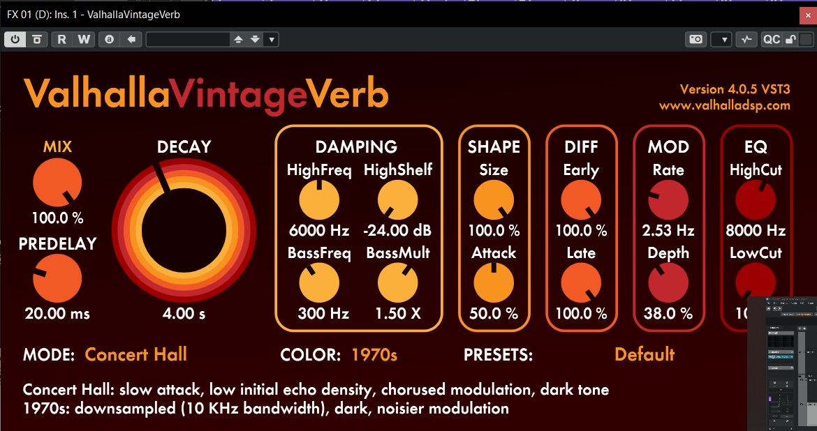 Valhalla VintageVerb